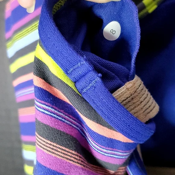 Rare Lululemon Strappy Power Y Tank Top - Size 8 (New Condition) Y2K Stipes - Picture 8 of 10